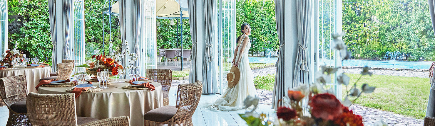 ローズガーデンのアニバーサリー写真